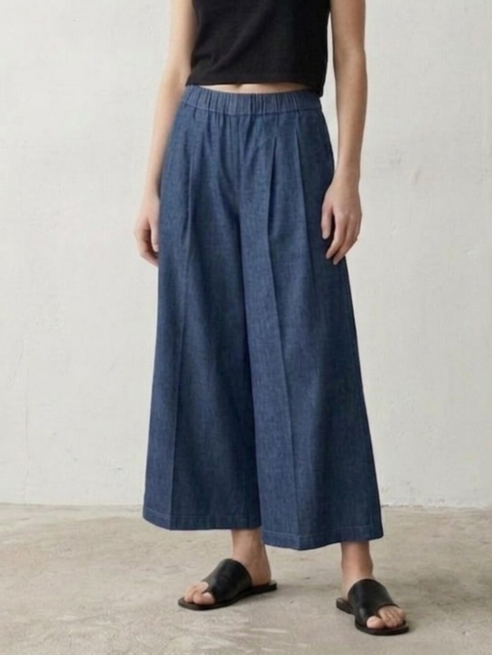 Vintage wide leg cropped pant